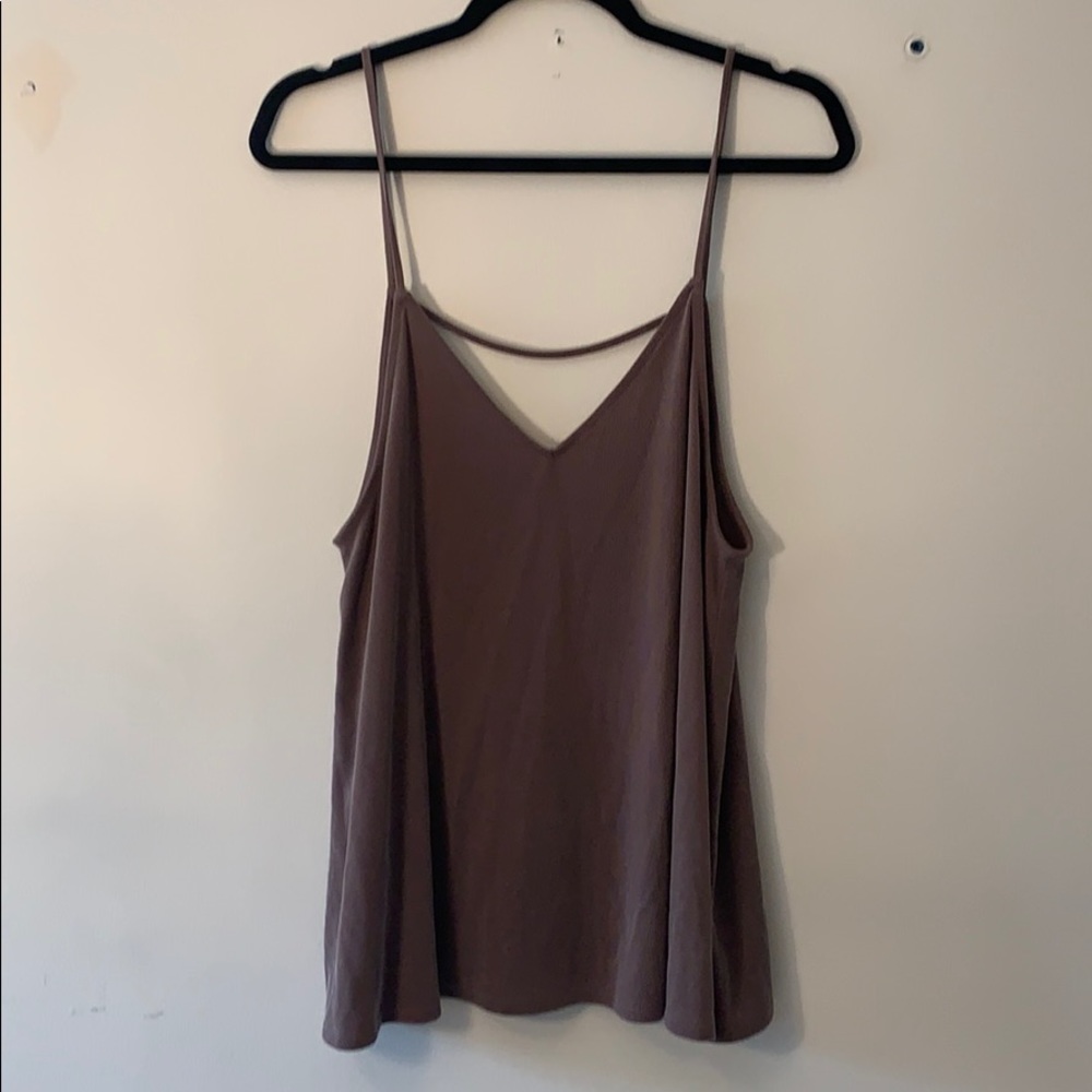 Grey (with a hint of purple) tank top